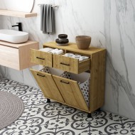 Molde Çift Çamaşır Kirli Sepetli Banyo Dolabı Safirmeşe Molde Çift Çamaşır Kirli Sepetli Banyo Dolabı Safirmeşe