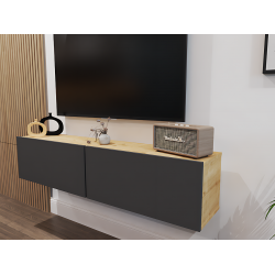 Perna Duvara Monte TV Sehpası Safirmeşe Gövde Antrasit Kapak 150 cm Perna Duvara Monte TV Sehpası Safirmeşe Gövde Antrasit Kapak 150 cm