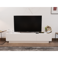 Rotterdam TV Sehpası - Beyaz 180 cm Rotterdam TV Sehpası - Beyaz 180 cm