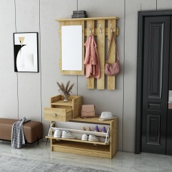 Runo Ayakkabılık Aparatlı Portmanto Vestiyer Safirmeşe