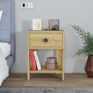 Senay Çekmeceli Raflı Komodin Safirmeşe