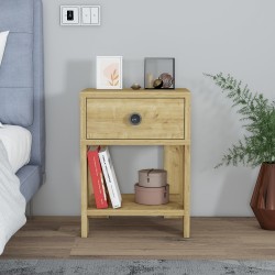 Senay Çekmeceli Raflı Komodin Safirmeşe