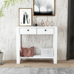 Sindy Çift Çekmeceli Dresuar Beyaz