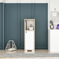 Sofia 1 Kapaklı Kitaplık Safirmeşe-Beyaz