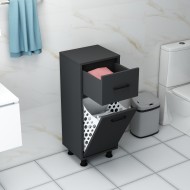 Sorty Çamaşır Kirli Sepetli Banyo Dolabı Antrasit Sorty Çamaşır Kirli Sepetli Banyo Dolabı Antrasit