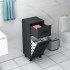 Sorty Çamaşır Kirli Sepetli Banyo Dolabı Antrasit