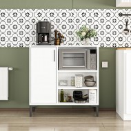 Tibet Çok Amaçlı Mutfak Dolabı Beyaz