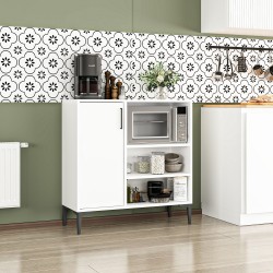 Tibet Çok Amaçlı Mutfak Dolabı Beyaz