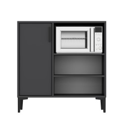 Tibet Çok Amaçlı Mutfak Dolabı Antrasit 