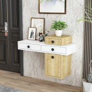 Vera 3 Çekmeceli 1 Kapaklı Dresuar Safirmeşe-Beyaz Vera 3 Çekmeceli 1 Kapaklı Dresuar Safirmeşe-Beyaz