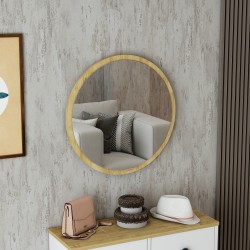 Viena Oval Duvar Aynası - Safirmeşe Çerçeveli