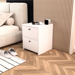 Vita Kapaklı Komodin Beyaz Vita Kapaklı Komodin Beyaz