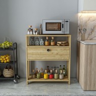 Yaris Safirmeşe Kahve Köşesi Raflı Çok Amaçlı Mutfak Dolabı